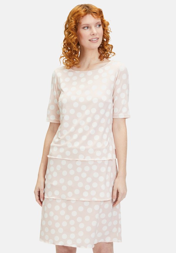 À VOLANTS MANCHES COURTES - Freizeitkleid - rose cream