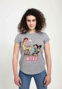 Henry Tiger WRECK-IT RALPH TEA BOOKS BFFS - T-shirts print - melange grey