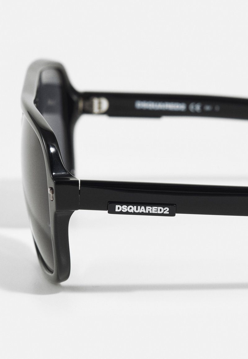 Lunettes De Soleil Dsquared2 D2 0096/S - Monture Noire Acétate Carrée - UV400 - Neuf Avec étiquettes