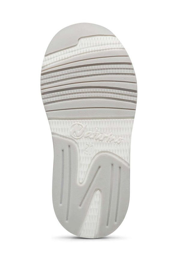 Lauflernschuh – weiß silber