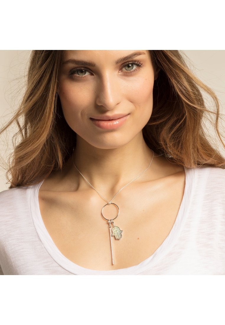 THOMAS SABO VERTICAL BAR - Pendentif - silver-coloured,white