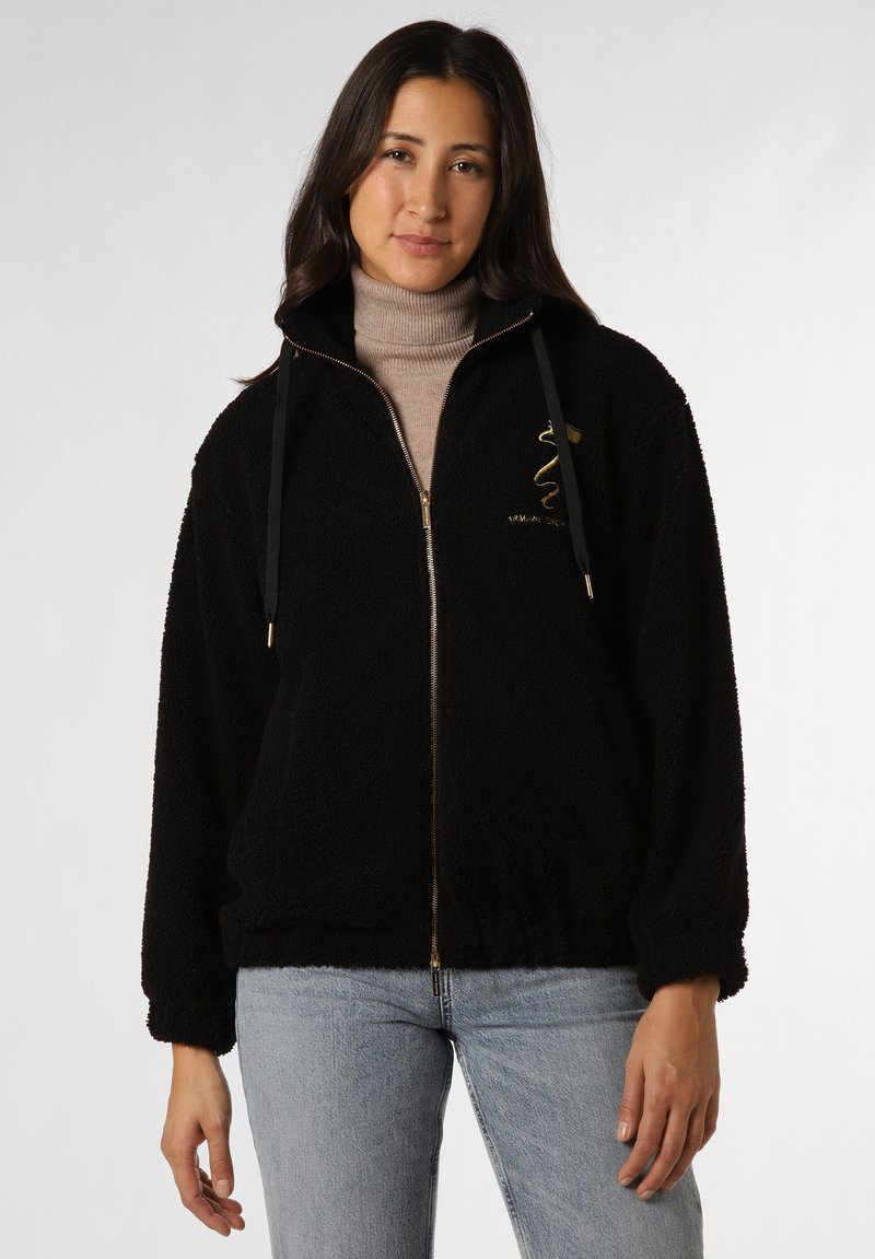 Armani Exchange Fleecejas zwart