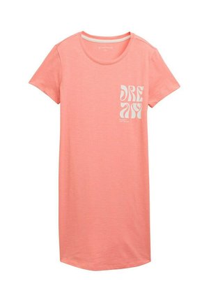 TOM TAILOR MIT TEXT - Nightie - red medium solid