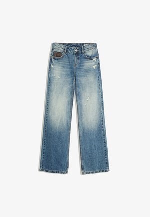 Bershka, Jean droit - dark blue