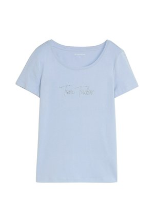 TOM TAILOR, T-SHIRT WITH LOGO PRINT - T-Shirt print - kentucky blue