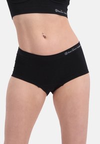Bamboo Basics BASICS-2 PACK-SEAMLESS HIPSTER - Trusser - black
