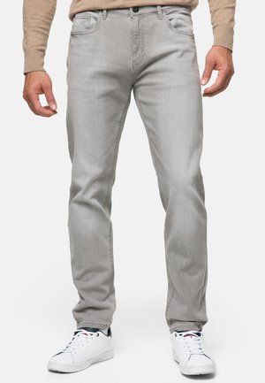 INSANTINO - Straight leg jeans - lt grey cloud