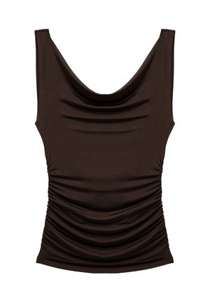 COWL NECK - Top - brown