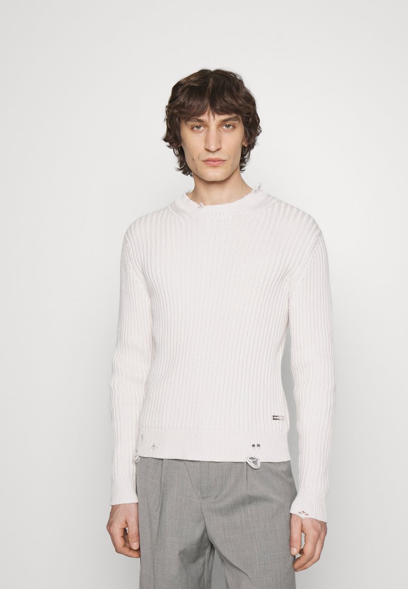 Herren T-shirts & Polos | Han Kjøbenhavn CREWNECK Strickpullover off white/offwhite - TE11300 Herren T-shirts & Polos | Han Kjøbenhavn CREWNECK Strickpullover off white/offwhite - TE11300
