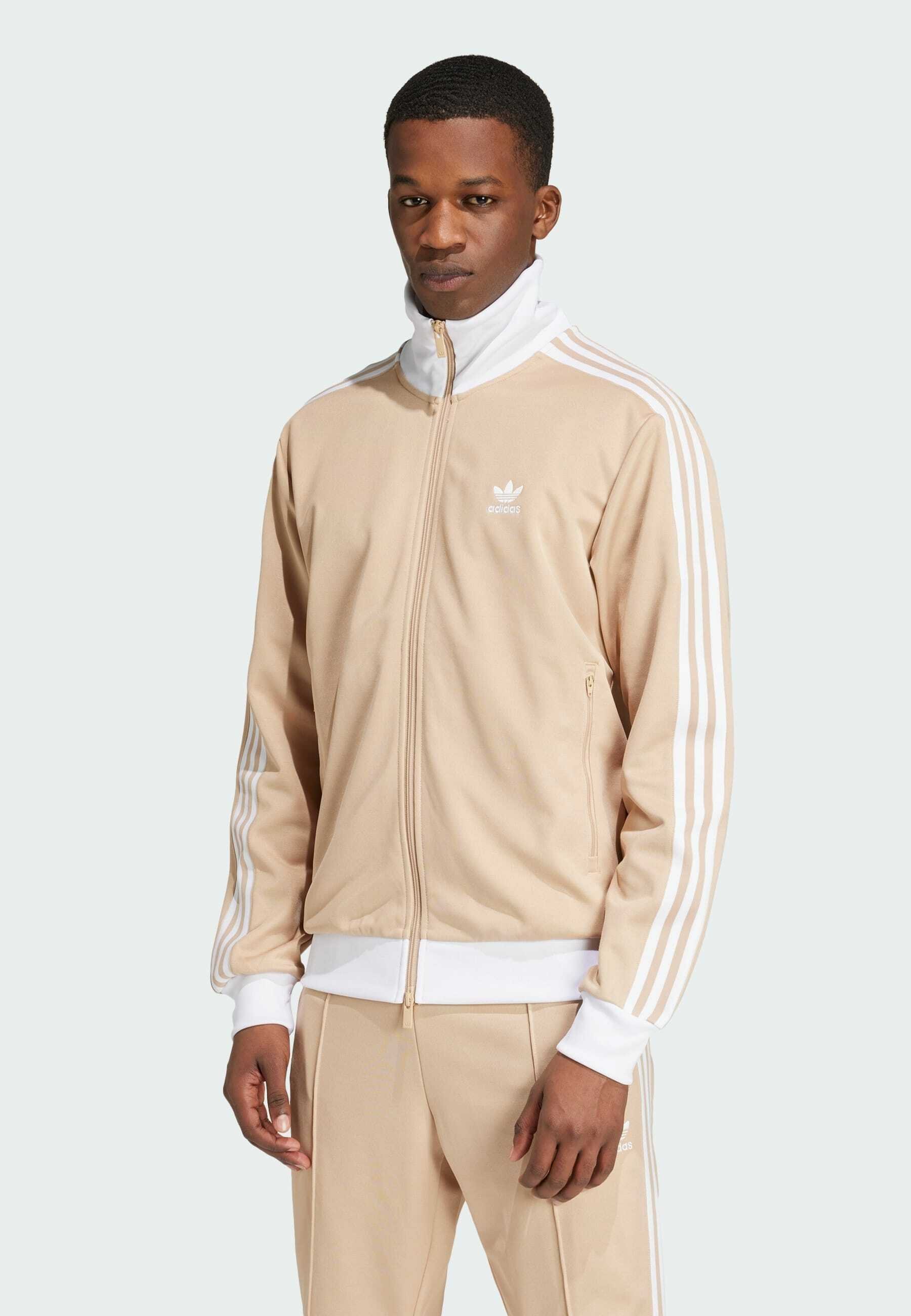 adidas Originals Zip-up sweatshirt - magic beige/beige - Zalando.co.uk