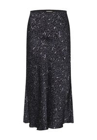 LAURINA - Maksi sijonas - dark navy leopard print