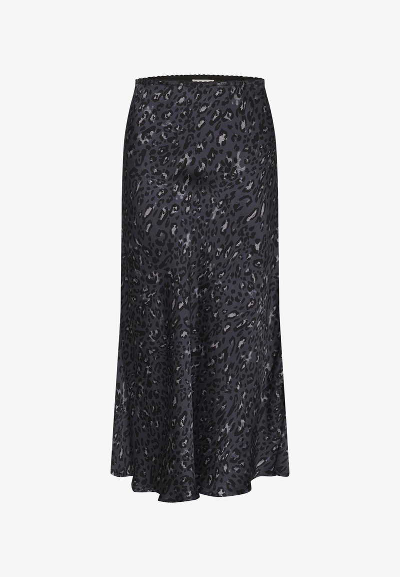 Part Two LAURINA SK A-line skirt dark navy leopard print/dark