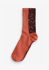 Valgt, leopard burgandy orange