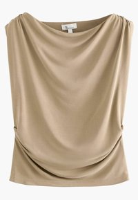 Next - REGULAR FIT - DRAPE PREMIUM  SLEEVELESS  - Top - stone Thumbnail Image 1
