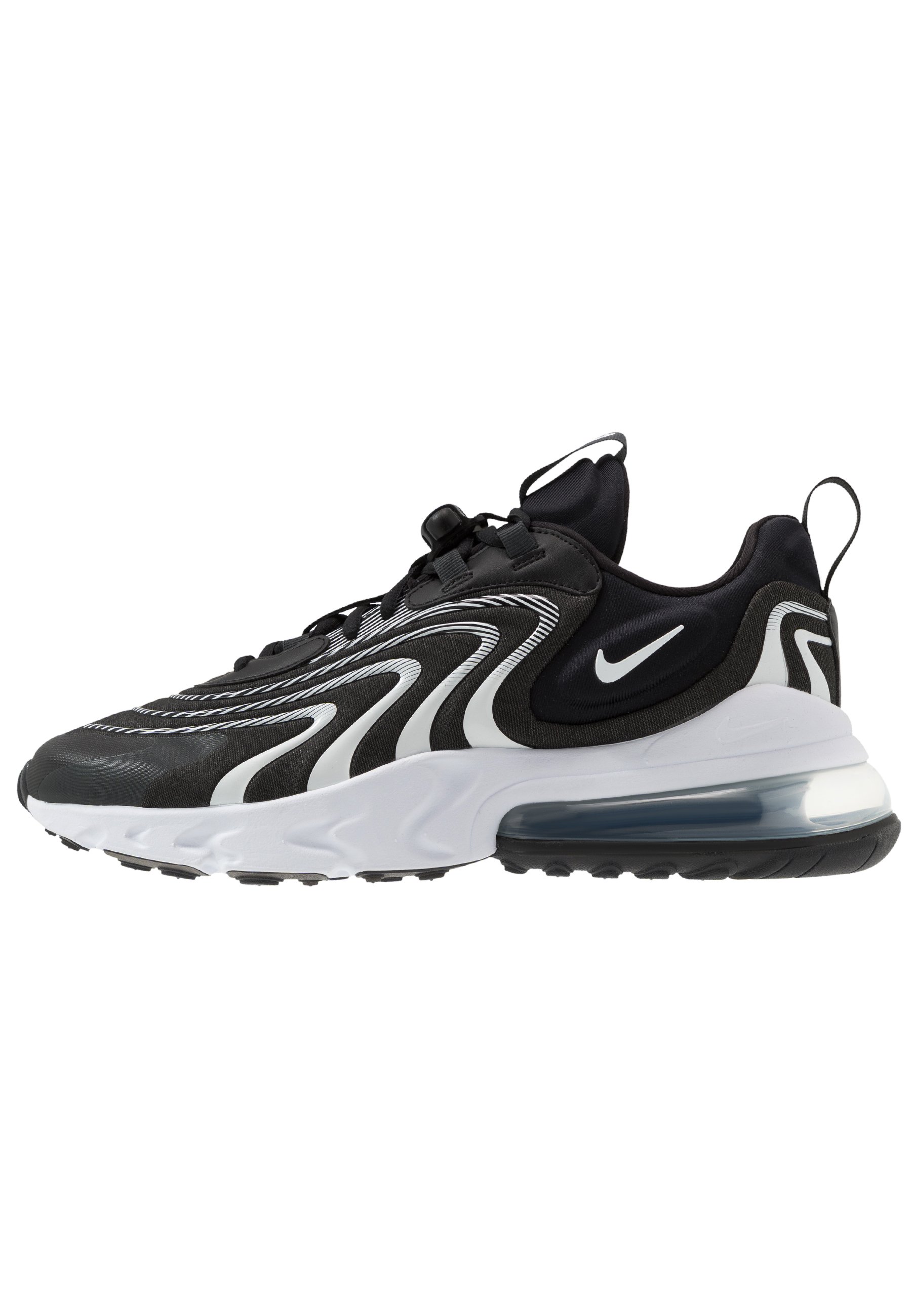 Nike Sportswear Air Max 270 React Sneakers Black White Dark Smoke Grey Wolf Grey Svart Zalando Se