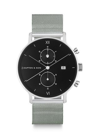 Kapten & Son CHRONO - Kronograf - silver coloured black