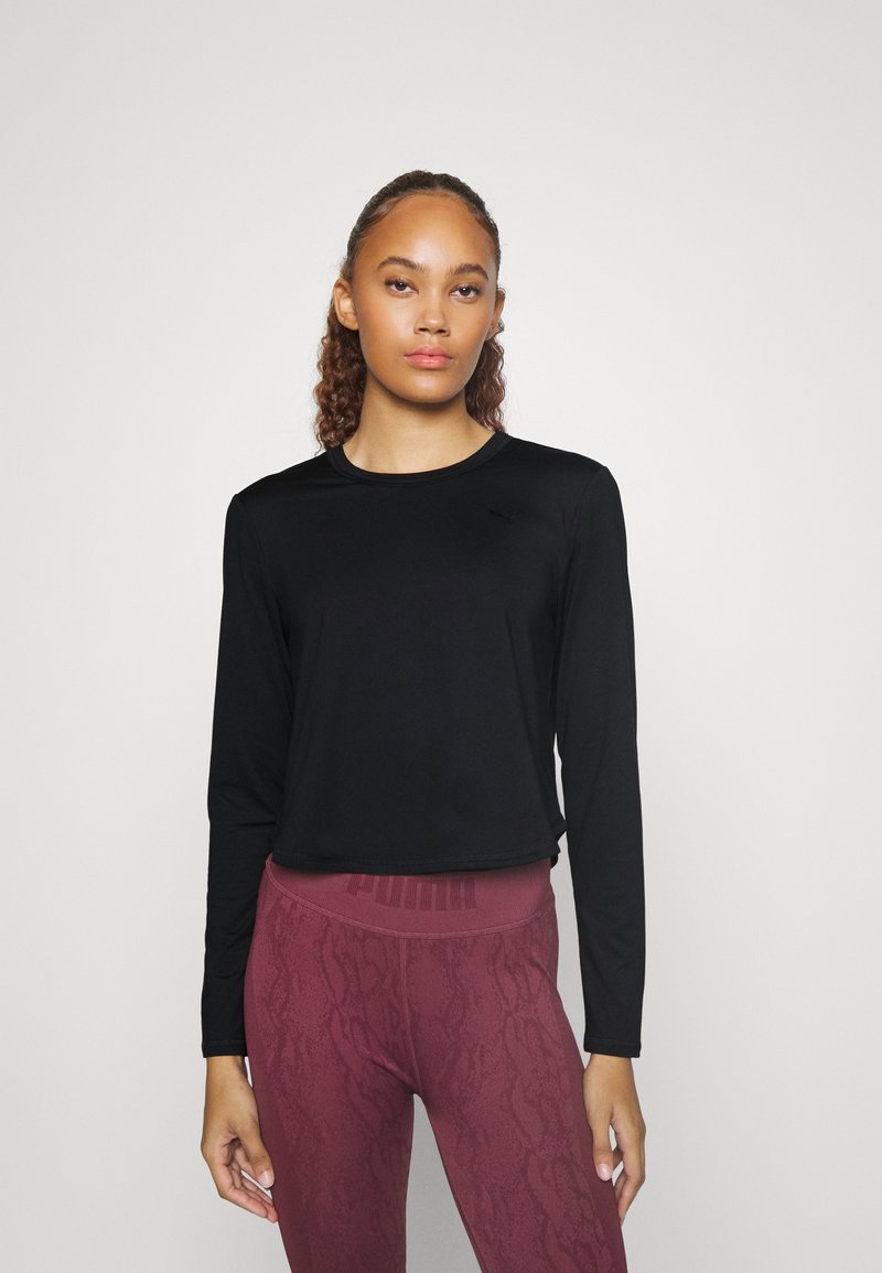 Puma TRAIN LONG SLEEVE Sports bra black Zalando.co.uk