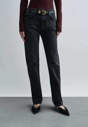 ZURIE - Calças de ganga de corte relaxado - willow black