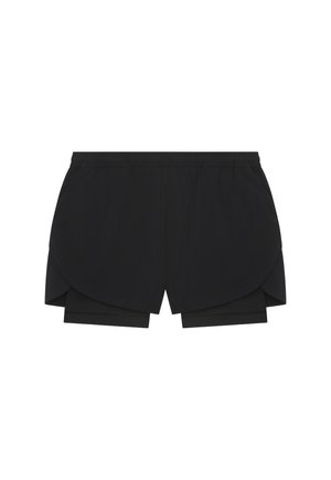 On, TRAIN 2-IN-1 SHORTS - Pantalon de survêtement - black