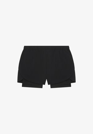 On, TRAIN 2-IN-1 SHORTS - Pantalon de survêtement - black