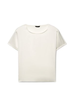 Calliope, CAMICIA TINTA UNITA - Camicetta - bianco lana