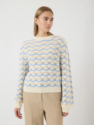 YASVIMA - Jumper - birch/vista blue