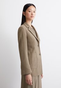 Marc O'Polo 2-BUTTON, ATTACHED POCKETS, NOTCH LAPEL - Blazer - shaded brown melange