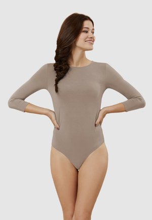 ALENA - T-shirt à manches longues - dark taupe