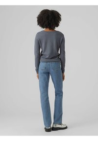 Vero Moda VMCARE STRUCTURE O-NECK GA NOOS - Džemperis - stormy weather