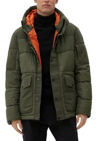 s.Oliver MIT KAPUZE - Winterjacke - khaki oliv