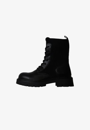 6th Sense, BOTTINES À LACETS SIXTH SENS - Veterboots - noir