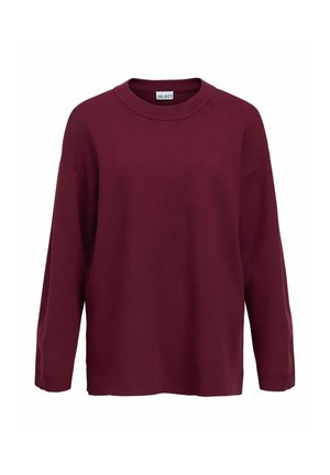 Object, LONG SLEEVED BLOUSE CREW NECK - Pullover - windsor wine