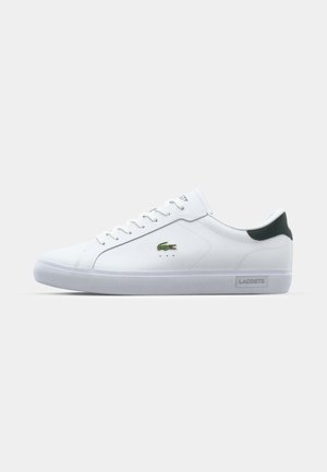 Lacoste POWERCOURT 125 - Trainers - white/dark green