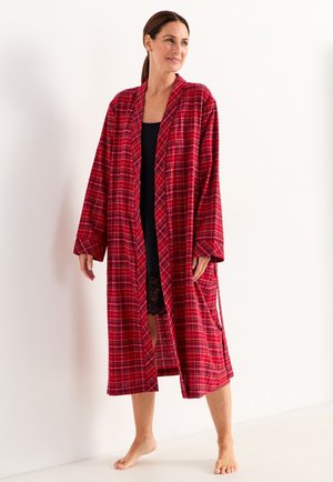 CHECKED - Bademantel - red checked