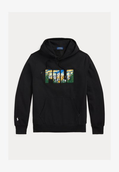 Polo Ralph Lauren LOGO FLEECE HOODIE - Hoodie - black
