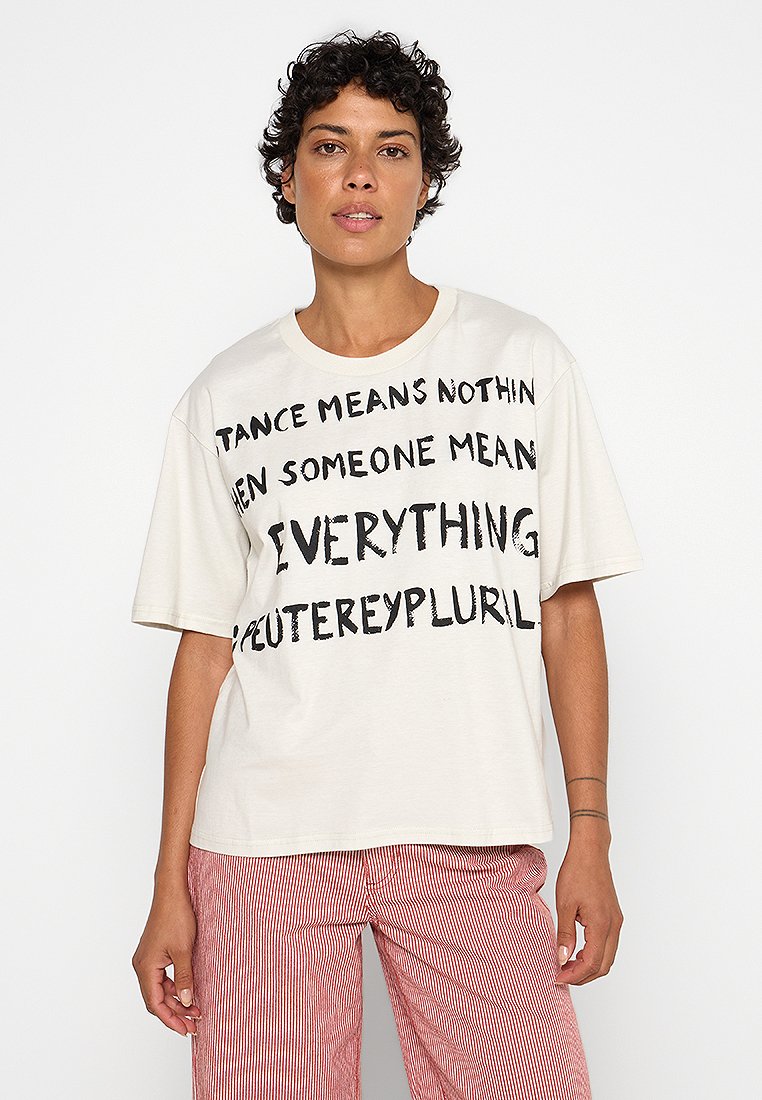Peuterey T-shirt print wit