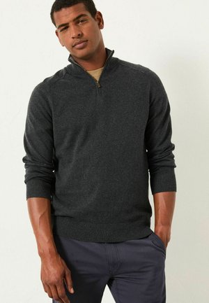 TALL FIT - HALF NECK  - Strickpullover - charcoal grey