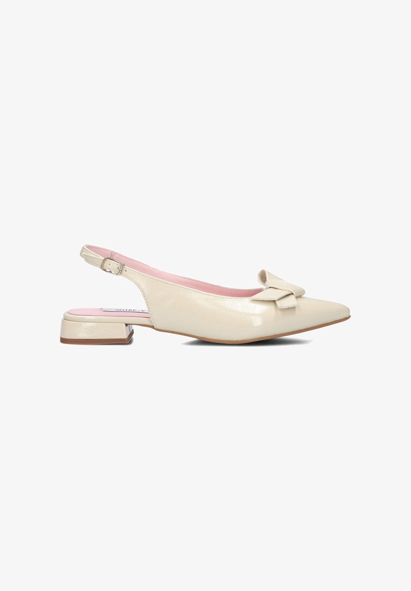 Notre-V Slingback ballerina´s - garda lac beige