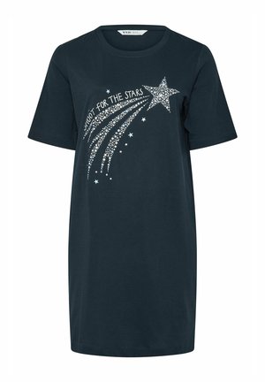 Yours Clothing, PLUS SIZE NIGHTDRESSES & CHEMISES - Nachtjapon - navy
