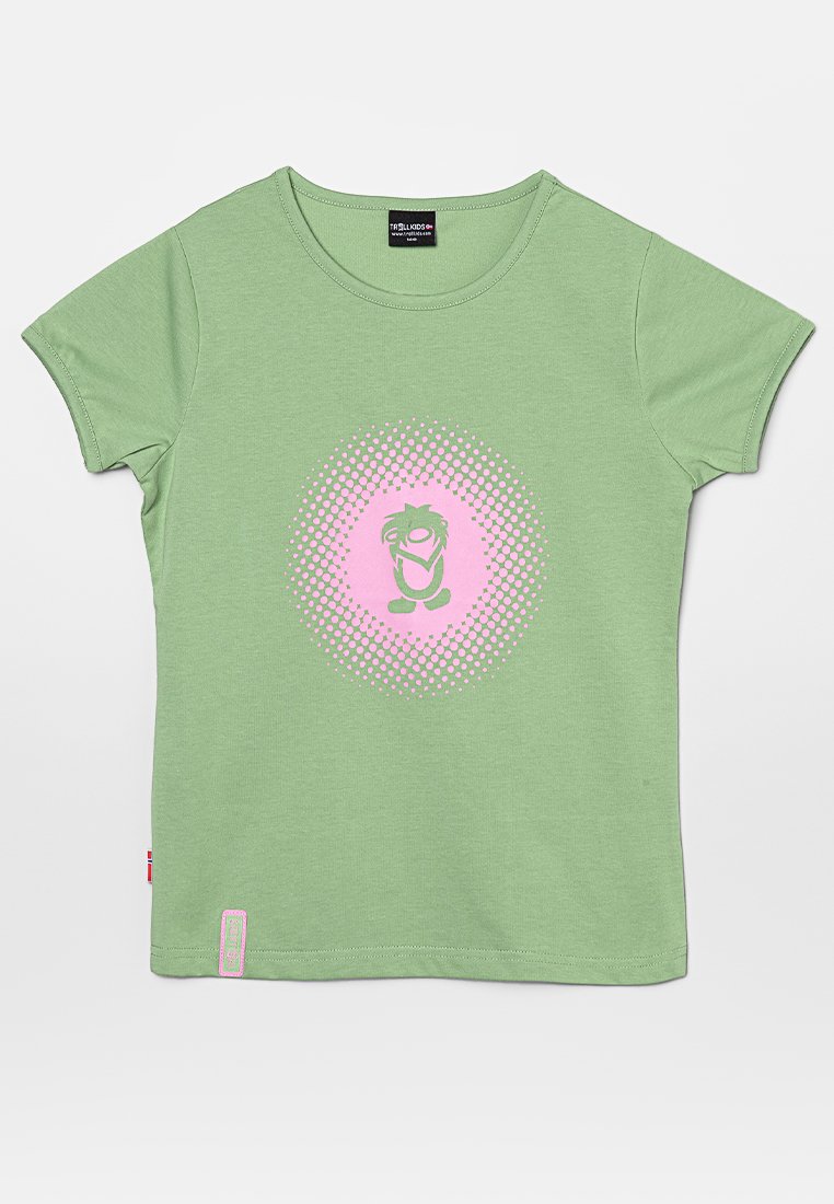 Trollkids T-shirt print lichtgroen