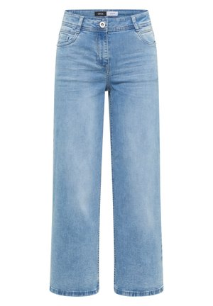 Cecil, HIGH WAIST WIDE LEG JEANS IM SLIM FIT - Relaxed fit jeans - authentic used wash