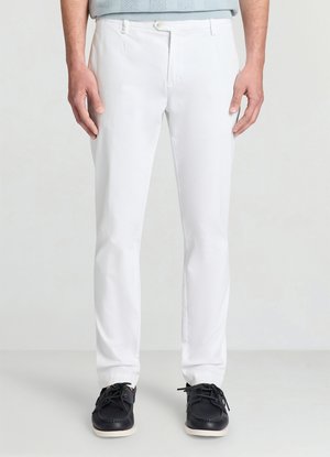 LUNGO UNITA - Pantalon classique - bianco ottico