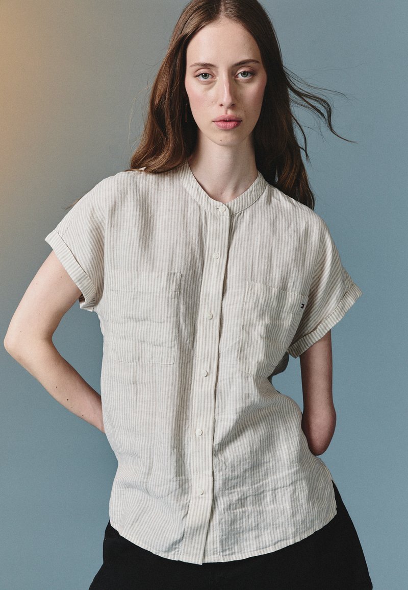 Tommy Hilfiger - Button-down blouse - classic ithaca/ sandalwood, Enlarge