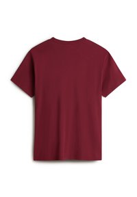 Vans LEFT CHEST LOGO TEE - Jednoduché tričko - burgundy