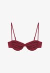 DRAPED BALCONETTE - BIKINI TOP - Haut de bikini - dark red