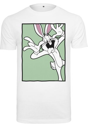 Mister Tee LOONEY TUNES BUGS BUNNY FUNNY FACE  - T-shirt con stampa - white