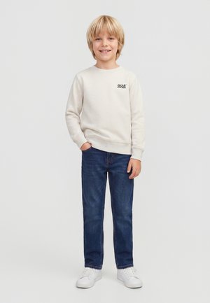 Jack & Jones Junior, JJECOLTON CREW NECK - Sweatshirt - white melange