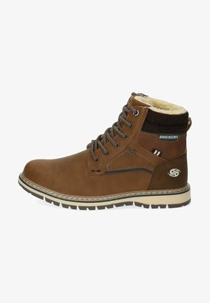 Dockers by Gerli, Snørestøvletter - cognac braun