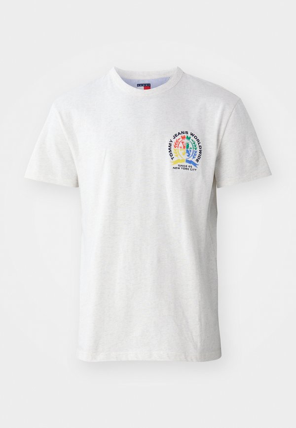 POP CREST TEE UNISEX - Print T-shirt - oat marl heather3