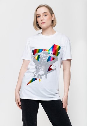 Paradiso Clothing DAVID BOWIE HOLOGRAPHIC UNISEX - Print T-shirt - white